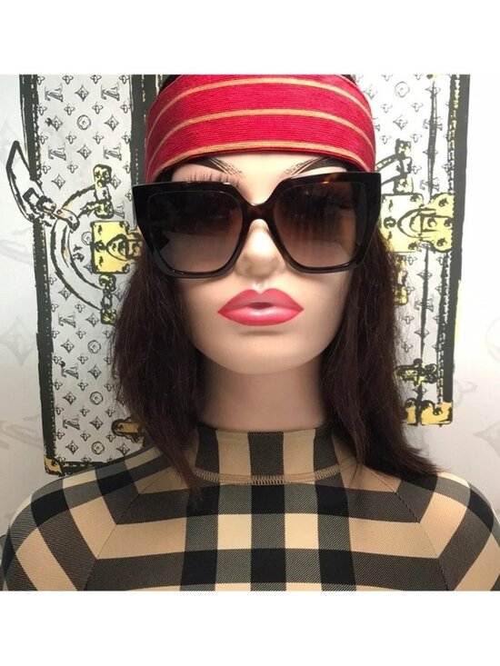 New Authentic Dolce & Gabbana DG4438 4536 Havana Square Sunglasses main image 6
